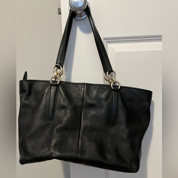 Genuine Leather Coach Tote - Picture 6 of 8